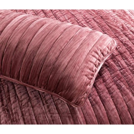 The set with the "Theon" bedspread, size is 240x260 cm, 50x70 cm - 2 pcs, color ash rose-4