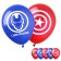 Airy ball "Happy Birthday!", 12 inch, latex, 5 pieces, avengers