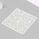 Plastic "pattern" 15x15 cm stencil