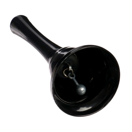 Metal bell, desktop call "Funk", 12.5 x 5 cm, black-1