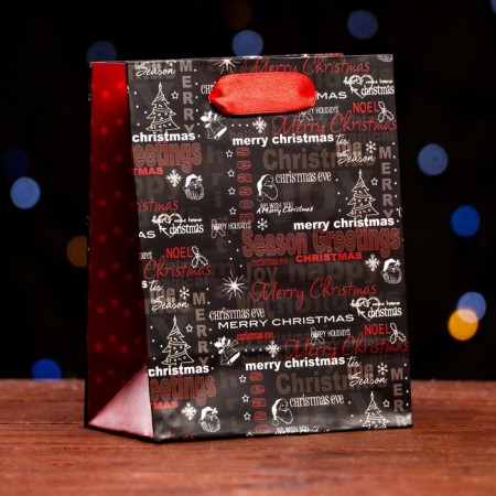 Laminated Packet "Merry Christmas" 11.5 x 14.5 x 6 cm