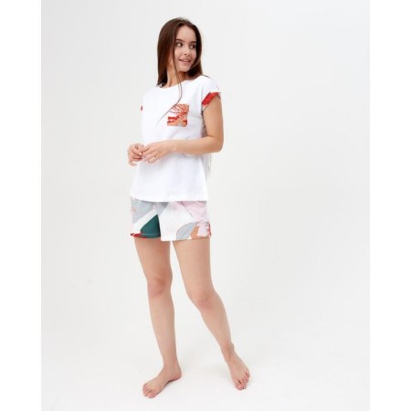 Women's T -shirt with KAFTAN Pocket "Flowers" p. 40-42-4