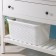 Basket for iron underwear "Rotang", 32 l, 50 × 31 × 25 cm, white color