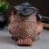 Figure "Owl scientist" brown, 18x17x19cm