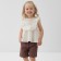 Blouse for Minaku girl, white color, height 134 cm