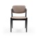 Lunch chair Soft & comfy, frame of beech, polyester fabric, Greige color