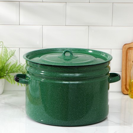 Enameled tank, 18 liters, induction, color mix