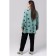 Women's tunic, size 66, green color