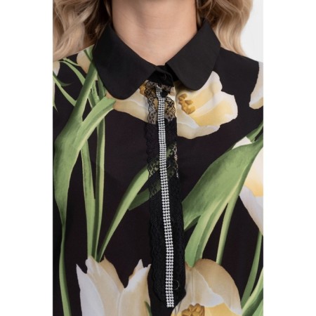 Female shirt, size 52, black color-9