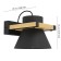 Bra MacCles, 1x15W, E27, H150, steel, wood, black, brown