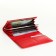 Women's wallet on magnets, red color