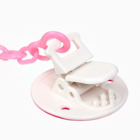 Set: nipple - dummy with the holder "Elephant", anatomical +6 months, pink color-9