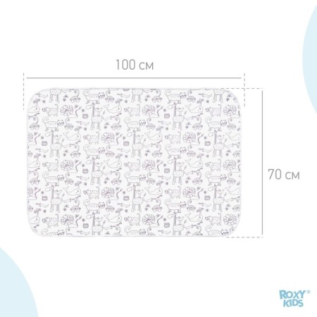 Adhesive - a dagger 70x100 cm, with holdings -holders, white color with a print-3