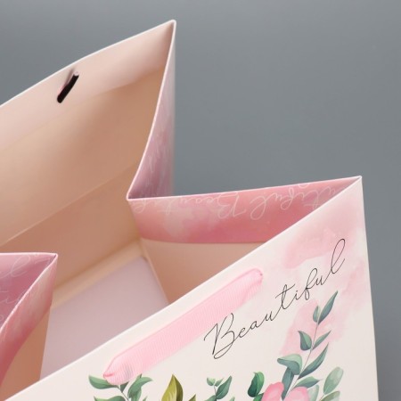 Square gift package, packaging, For You My Beauty, 20 x 20 x 20 cm-5