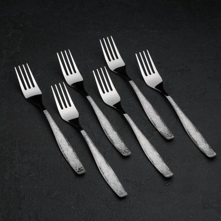 Dining room "Uralochka", h = 19.5 cm, thickness 2 mm, silver color-2
