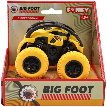 Friction Funky Toys Clovy "Crowdsh", 4x4, springs, yellow color-1