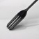 Spoon of barn stainless steel with a fork, length 32.5 cm, black color