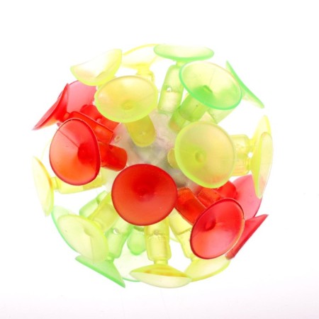 The ball is a children's rubber light "cat", Velcro, Mix colors, in showbox-2