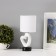 Traffic lamp with lampshade Risalux "Heart", E14, 40 W, White/Black, Figure base, 13 × 13 × 29 cm
