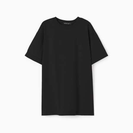 T -shirt female, black color, size 50