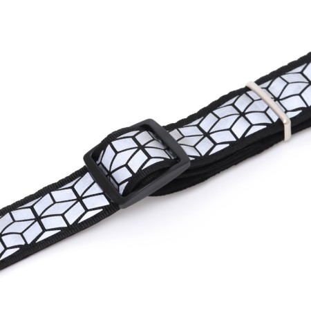 Collar with reflective ornament, 55 x 2.5 cm, black-6