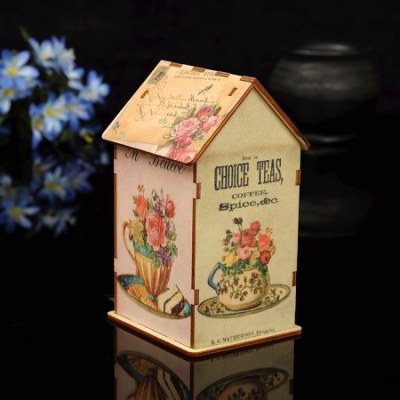 Tea house "Texta" with UV purettes, 8.5x9.5x16cm-3