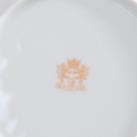 Set of plates Rococo, 6 pcs: d = 19 cm, white color, porcelain-4