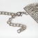 Choker "ice" is exquisite, white color in silver, 30 cm