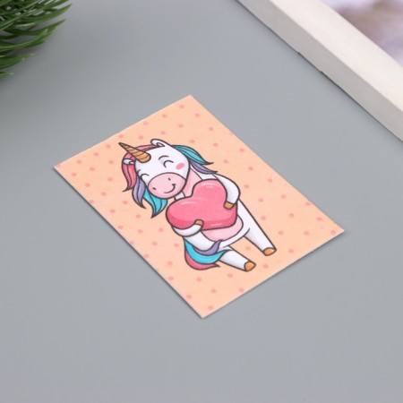 Postcard with seeds "grow itself" "unicorn" 5*7cm-1