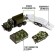 Metal truck "Ural" Army with a trailer ", inertia, scale 1:43, green color