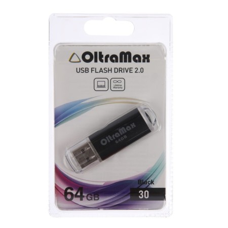 OLTRAMAX 30, 64 GB, USB2.0 flash drive, th he is up to 15 MB/s, PBLD up to 8 Mb/s, black-4