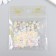 Decor for creativity Plastic "Flower with a colored middle" Gloss Set 80 pcs 0.7x0.7 cm
