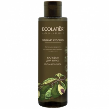 Hair balms Ecolatier Organic Avocado "Power & Strength", 250 ml