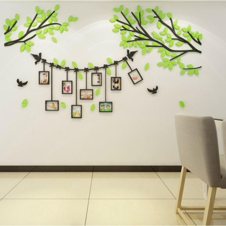 Interior stickers with photo frames "branches", decor on the wall, panel 115 x 200 cm, 186 email