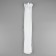 Lightning "Spiral", No. 3, detachable, automatic lock, 40 cm, white color