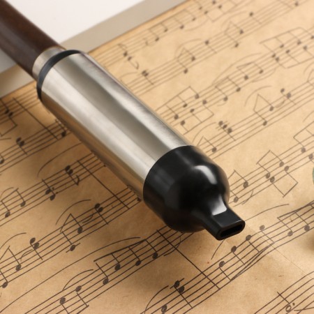 Flute Music Life 52 cm, with patterns, tonality f, bamboo, collapsible-4