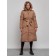 Coat insulated winter female, size 44, brown color