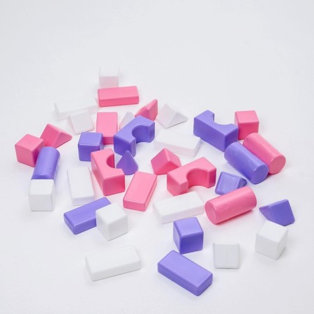 Construction set, 36 elements, 60 × 60, pink color-5