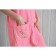 Women's set for the sauna (Pareo+Chalma) with embroidery, pink