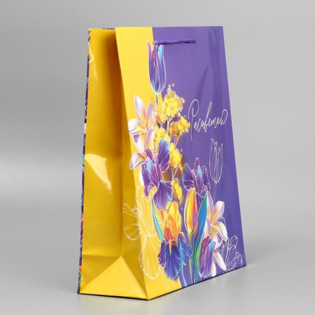 Gift package laminated, packaging, "bloom", m 24 x 29 x 9 cm-5