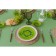 Plate Glass Dunnered Daulay "Romantic Kiwi", D = 20 cm