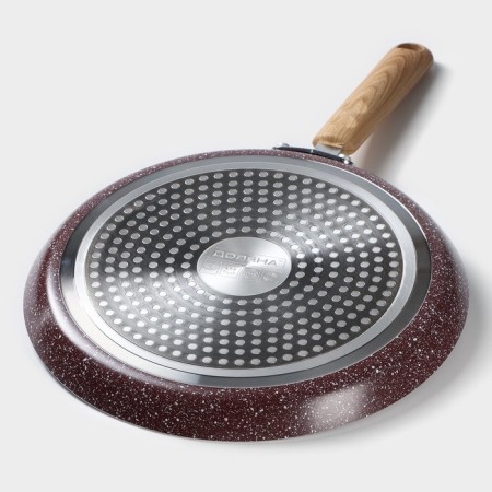 Pan of the pancake shade Grit, D = 24 cm, Soft-Touch handle, anti-stick coating, induction, brown color-4