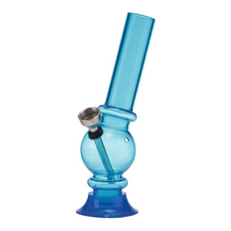 Bong, H-15 cm, "ball with leaf", acrylic, blue