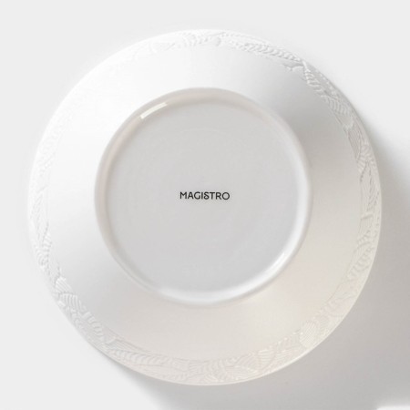 Porcelain salad Magistro Crotone, 1.4 l, 20 × 9 cm, white color-3