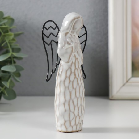 Souvenir ceramics, metal "Angel. Prayer" Bezh 7.5x3.8x12.8 cm-1