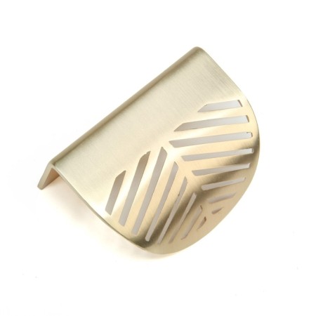 Handle cappio, m/o 32 mm, with a pattern, matte gold color-10