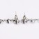Hanging earrings with rhinestones “Snake” l = 6.5, white color in silver, 7.6 cm