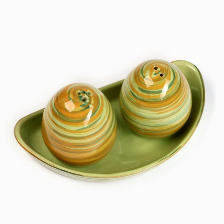 Set for spices "Premium Duo" Solonka+Listen on a stand, vitaminka-1