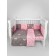 A set of 15 items (3+12 pillows-borts) Amarobaby Princess, gray/pink