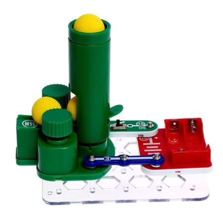 Electronic designer "Throwing machine", 11 parts, 6 balls-8